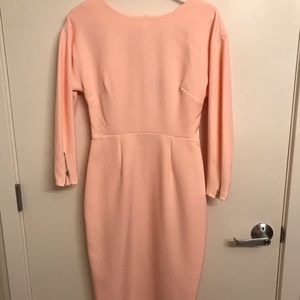 Baby pink midi dress